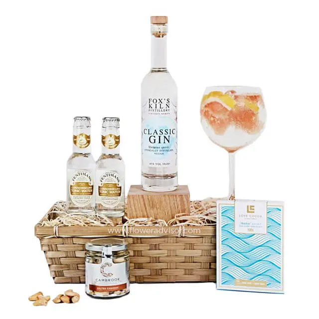 Foxs Kiln Gin Gift Basket - Gourmet Hampers