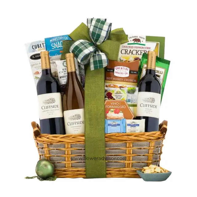 Cliffside Trio Wine Basket